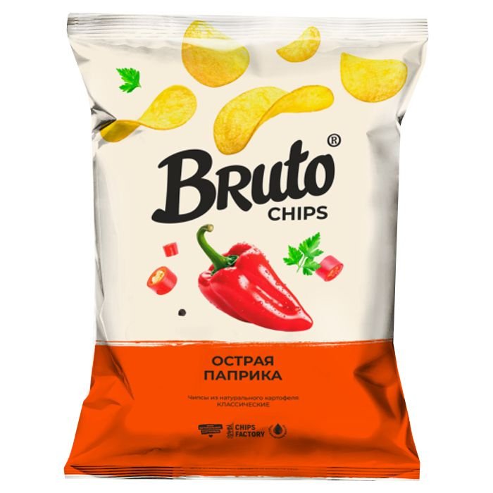 Картошечка "Bruto"Острая паприка" 120гр