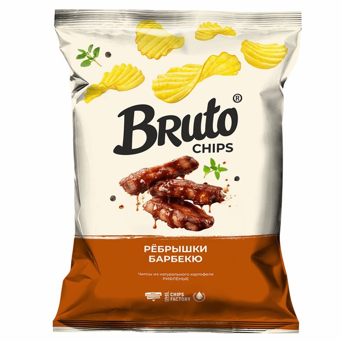 Картошечка "Bruto" Ребрышки Барбекю" 120гр