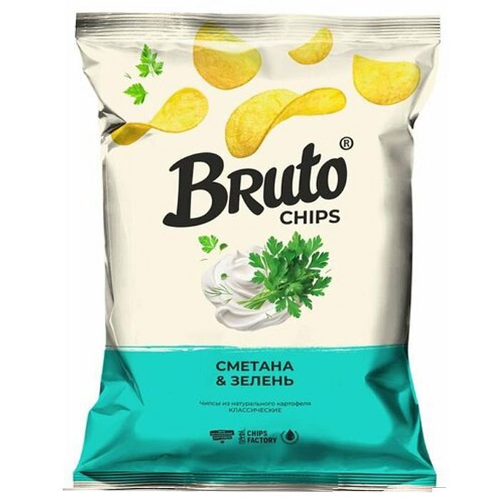 Картошечка "Bruto" Сметана и Зелень" 120гр