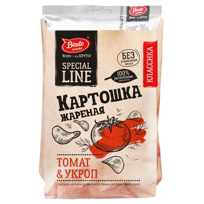 Картошечка "Bruto" Томат/Укроп 120гр