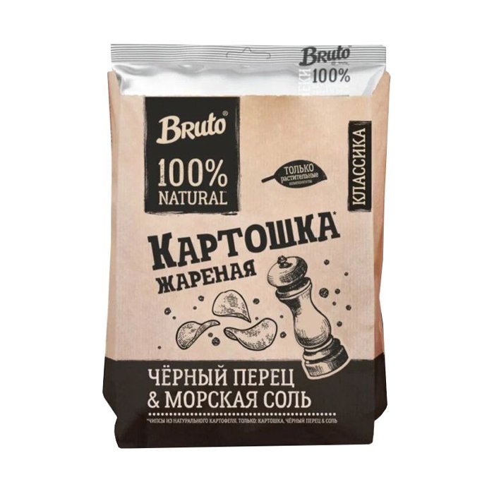 Картошечка "Bruto" с перцем и солью 60гр