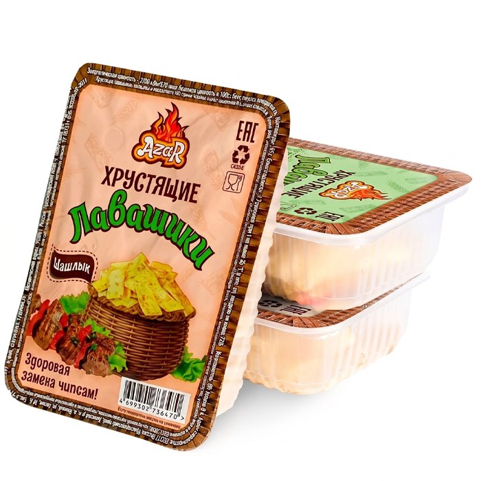 Азар "Лавашики со вкусом Шашлык" 100г