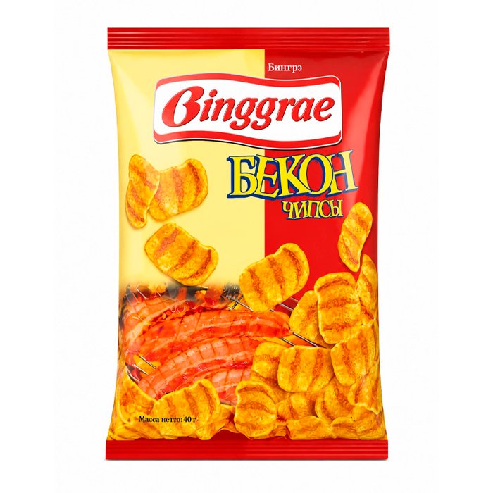 Чипсы БИНГРЭ Бекон (Binggrae) 40гр