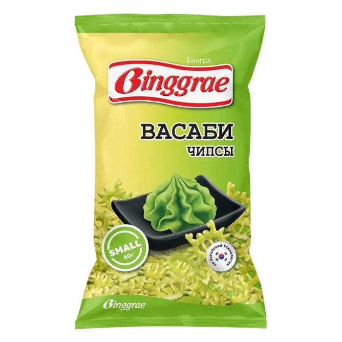 Чипсы БИНГРЭ Васаби (Binggrae) 40гр