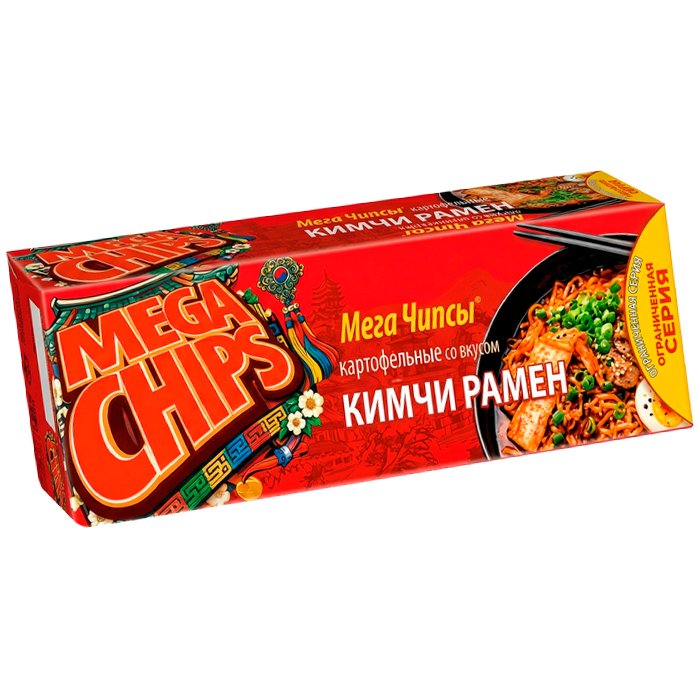 Мегачипсы картофельные со вкусом Кимчи рамен 100г