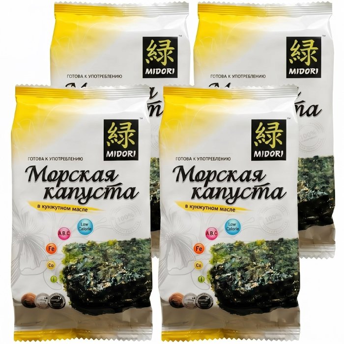 Мидори морская капуста в кунжутном масле (блок 4шт по 5г)