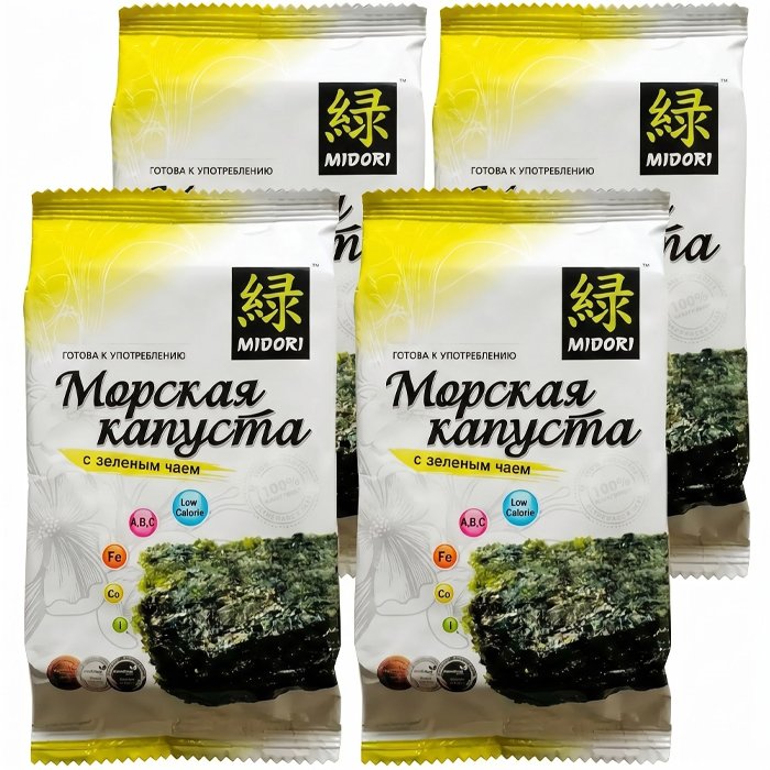 Мидори морская капуста с зеленым чаем (блок 4шт по 5г)