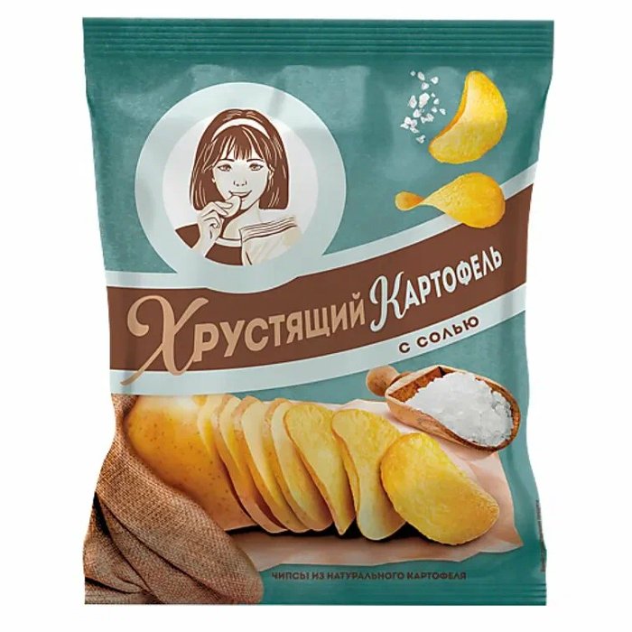 Хрустящий картофель с солью (Девочка) 70г (ВЧ833)
