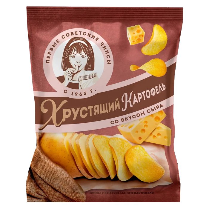 Хрустящий картофель сыр (Девочка) 40г (ВЧ8)