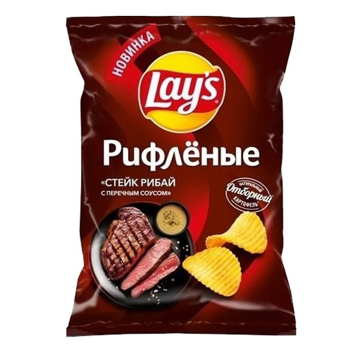 Лейс Стейк рибай с перечным соусом 140г