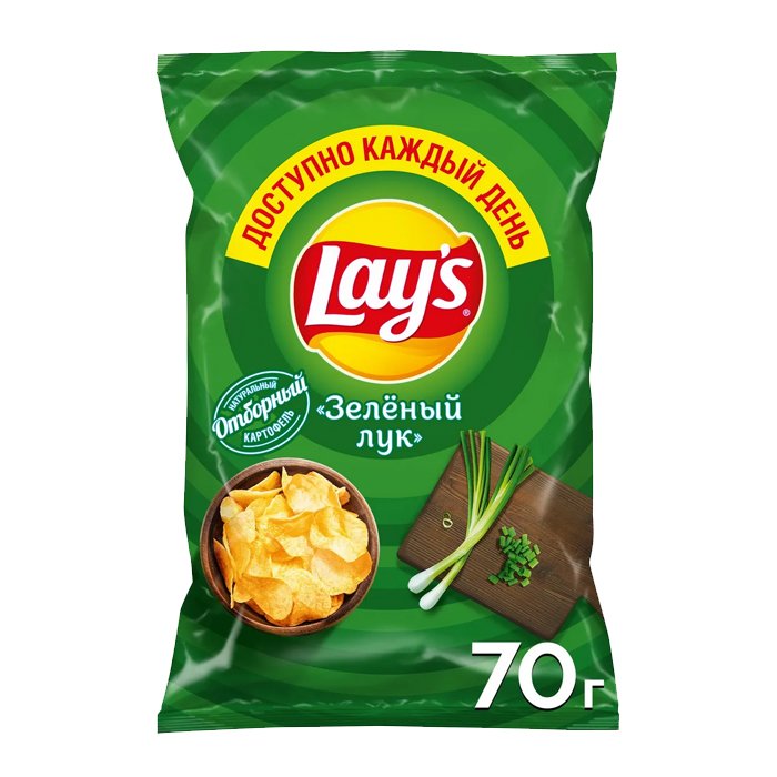 Лейс Зеленый лук 70г