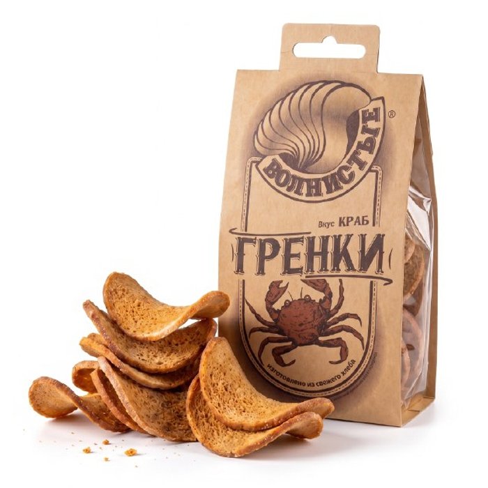 Гренки волнистые с Крабом 75г