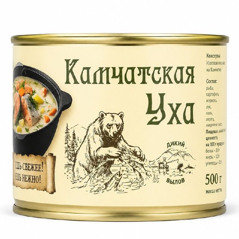 Уха Камчатская 500гр (Дикий вылов)