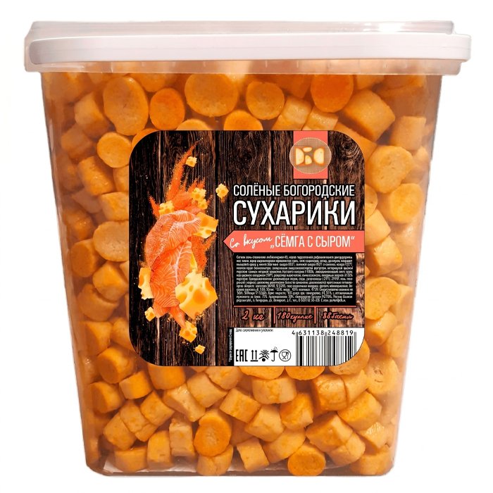Багет Хрумка семга с сыром (ведро 2кг)