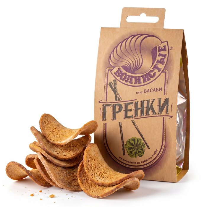 Гренки волнистые с васаби 75г