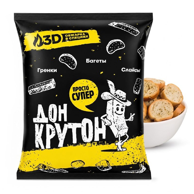 Сухарики багетные со вкусом тайского перца ДОН КРУТОН 1кг