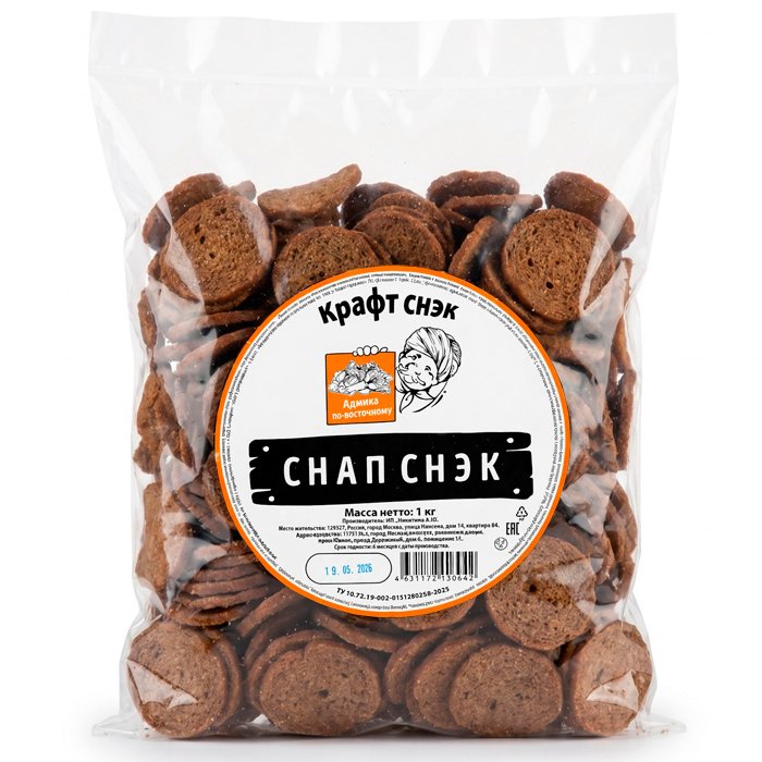 Гренки крафтовые "СНАПСЫ" Аджика по Восточному