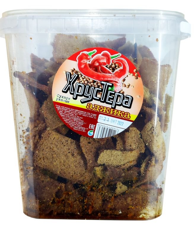 Сухари "ХрусТера"Аджика  (ведро)950г