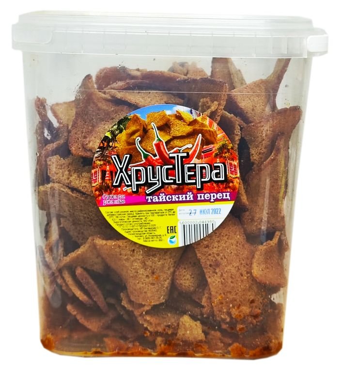 Сухари "ХрусТера" Тайский перец (ведро) 950г