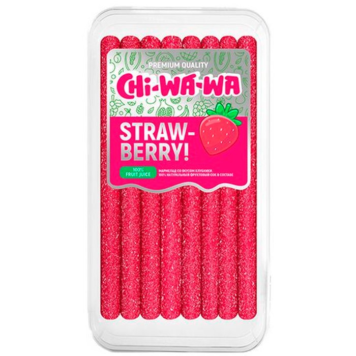 CHI-WA-WA Мармелад карандаш  КЛУБНИКА КИСЛЫЙ 1,8кг