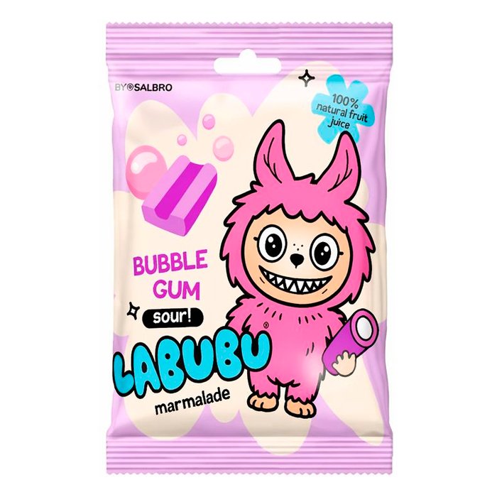 LABUBU PACK кусочки карандаш БАБЛ-ГАМ кислый 45г (LCP264)