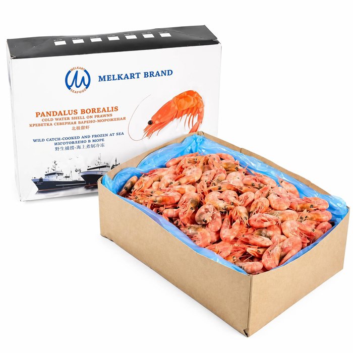 Креветка Северная "MELKART BRAND" 90+ сухая заморозка 2,5кг