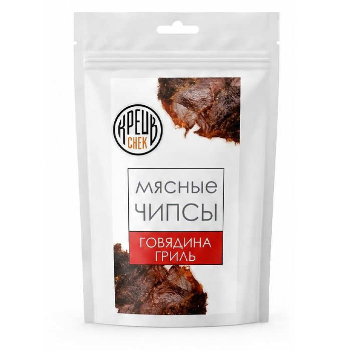 Мясные чипсы из говядины "Гриль" ТМ "Крейв снек" 50г