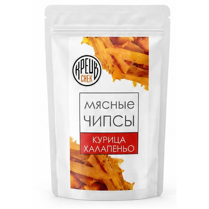 Мясные чипсы из курицы "Халапеньо" ТМ "Крейв снек" 50г