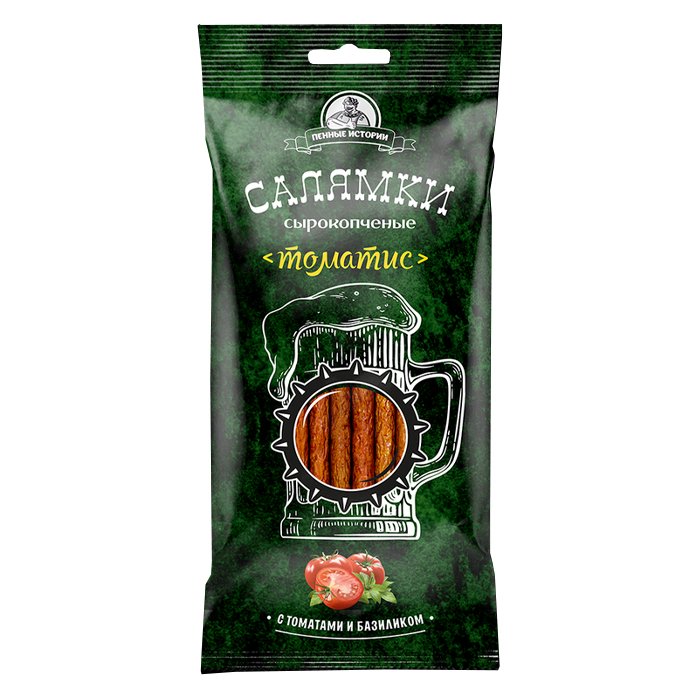 Салямки  сырокопченые "Томатис" 50г