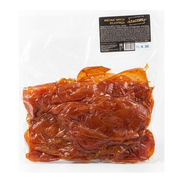 Чипсы из мяса курицы "Пивная тема" 500г