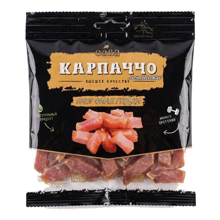 Карпаччо "ЛОМТИКИ" из курицы 40гр "САВА"