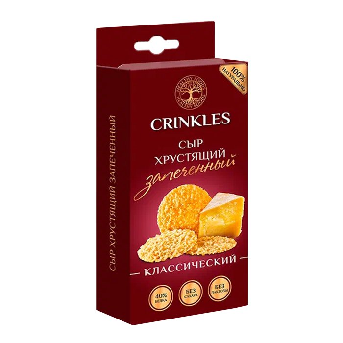 Кринклс Сыр хрустящий запеченный классический с солью 18г