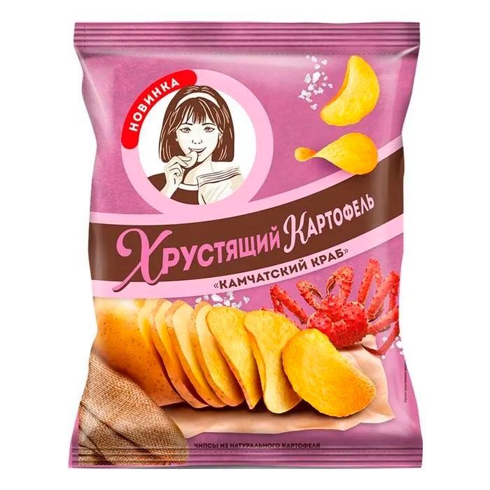 Хрустящий картофель с Камчатским крабом (Девочка) 70г
