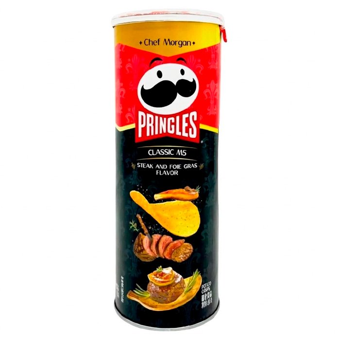 Принглс 80гр вкус Стейка и фуа-гра. Steak and foie gras flavor (Китай)