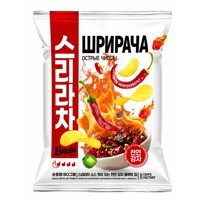 Картошечка "Bruto Asian" Шрирача 80гр