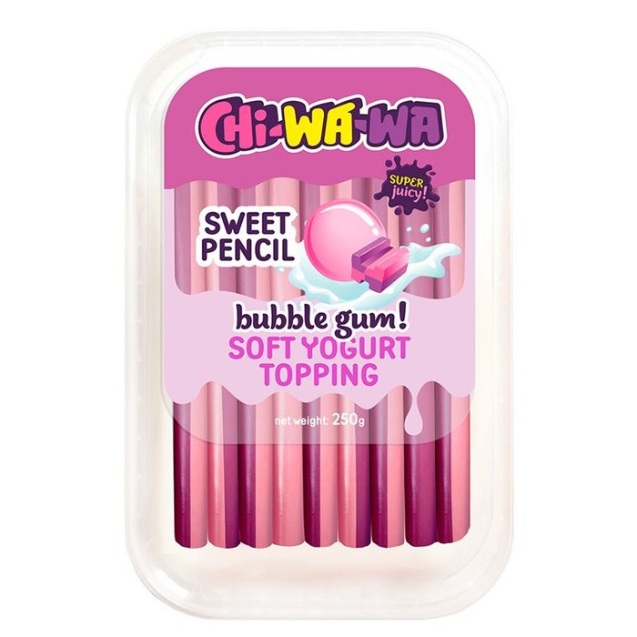 CHI-WA-WA minibox Мармелад карандаш БАБЛ-ГАМ сладкий (BOX110) 250гр