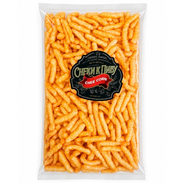 CHEE CORN Сырные палочки "Красная икра" 500г