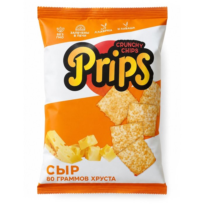 Чипсы из лаваша "Prips" Со вкусом "Сыр" 80гр