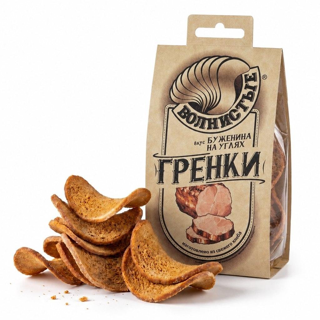 Гренки волнистые Буженина на Углях 75г