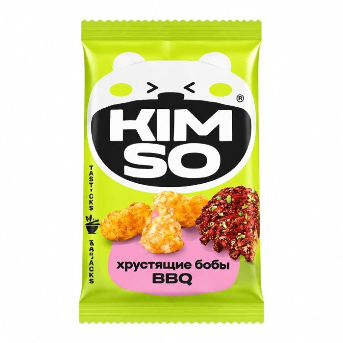 Бобы хрустящие «KIM SO» со вкусом "BBQ" 60г