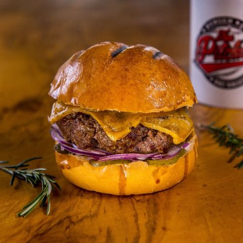 The Pitchers Burger And Baseball