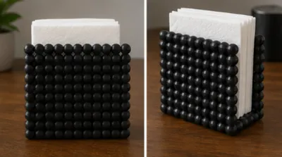 Bubbly Textured Modern Napkin Holder