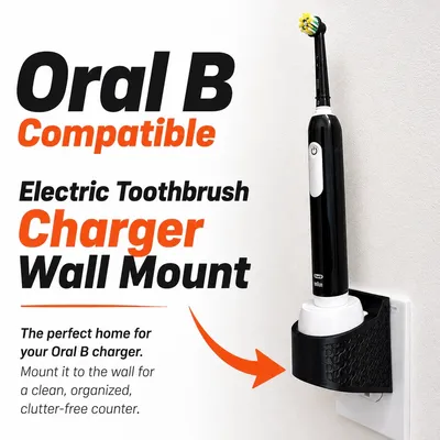 Oral B Electric Toothbrush Charger Wall Mount (Wave Pattern)