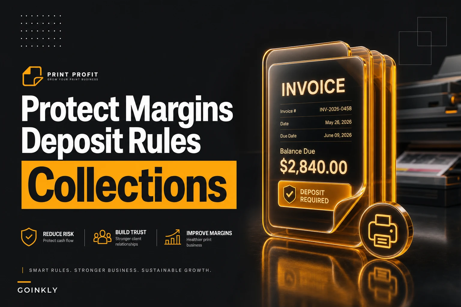 Deposit and credit rules that protect margins: a decision matrix, simple credit checks and collections flow for repeat customers