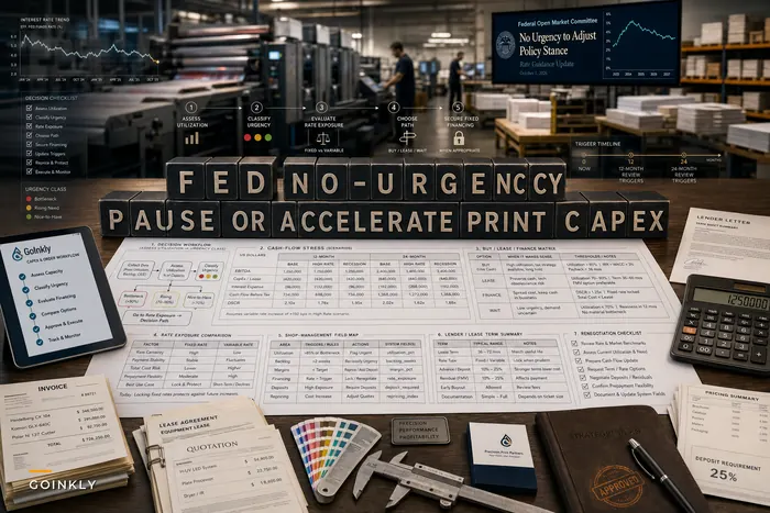 How the Feds "No Urgency" Signal Should Change Print Shops Equipment, Financing and Pricing Decisions