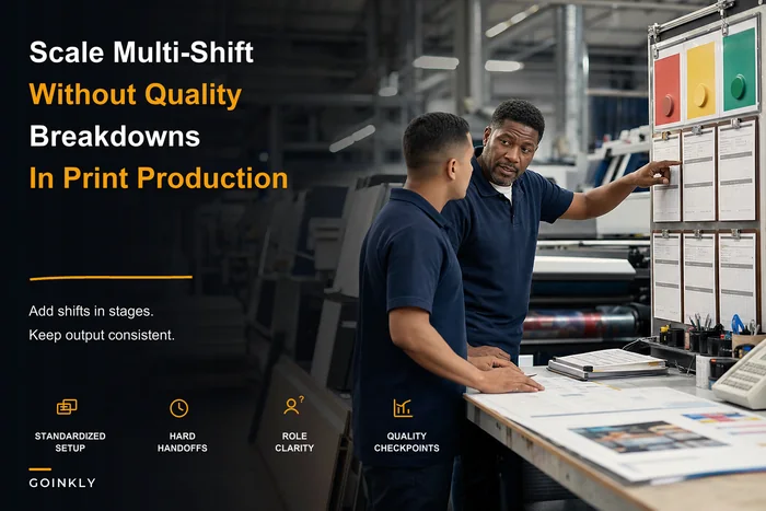 Scale to multi-shift production without losing print quality: a staged operations roadmap