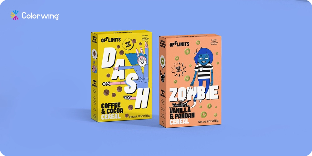 Cereal box packaging height
