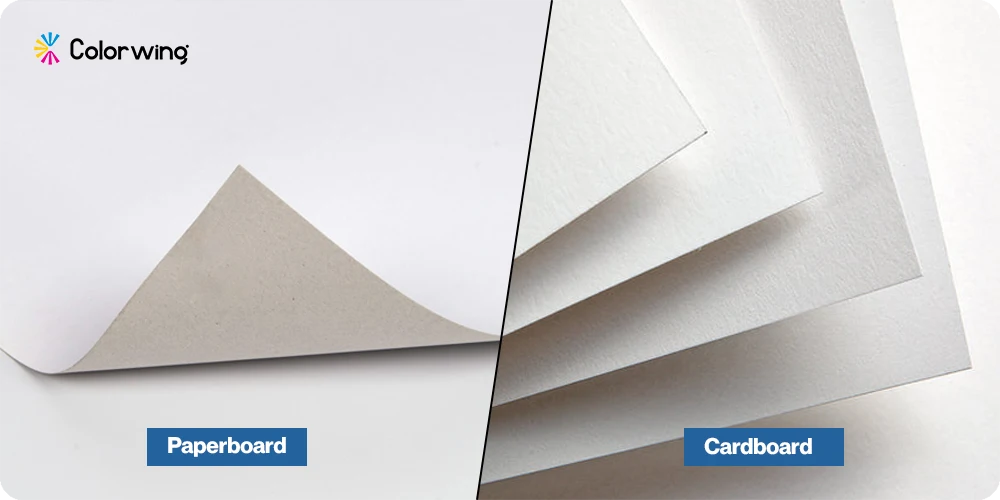 paperboard vs cardboard