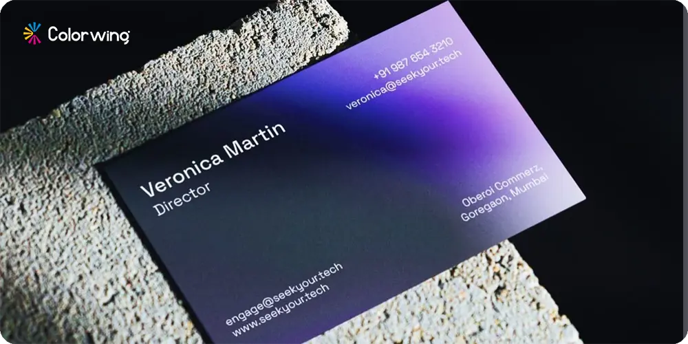standard rectangle business cards