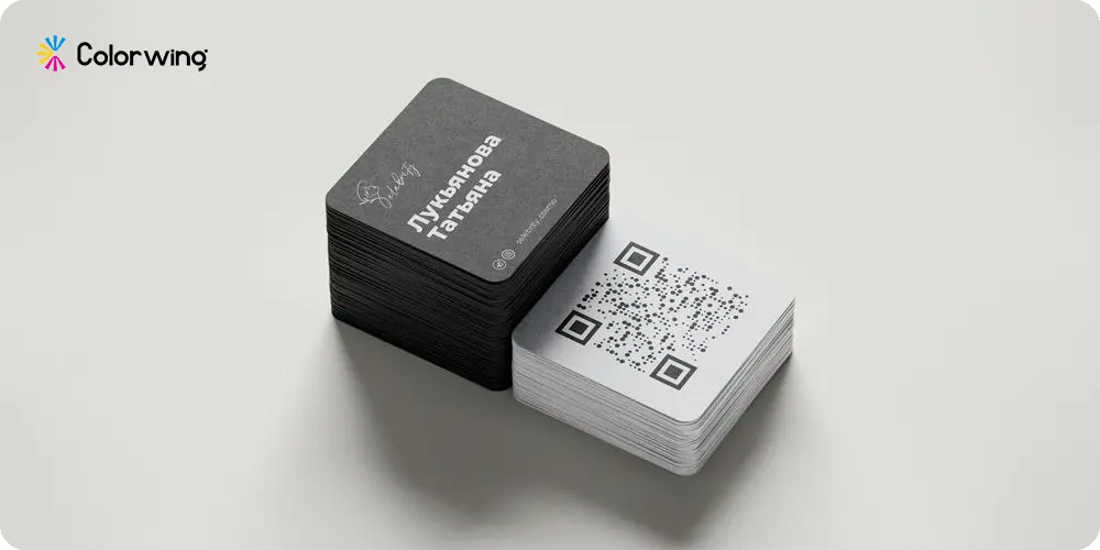 square visiting cards